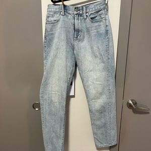 Madewell Straight-Leg Light Wash Jeans